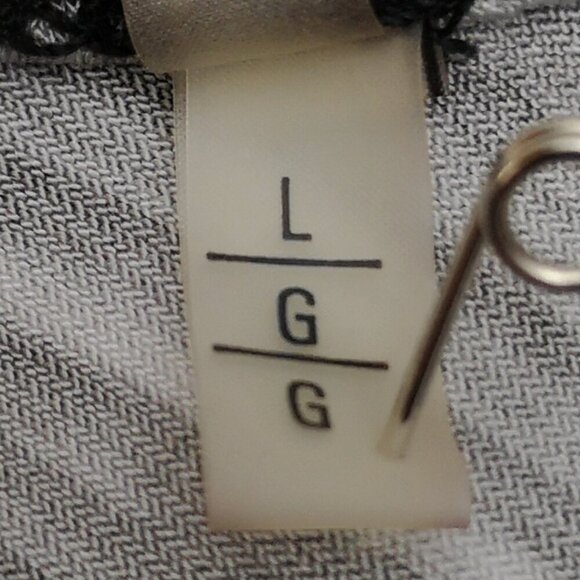 Tahari Ladies Size Large Grey & Black Pattern Sleeveless Tank top - Picture 6 of 10